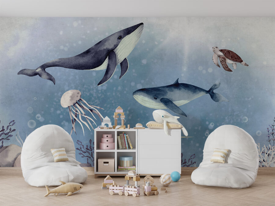 Zidni mural Ocean Creatures