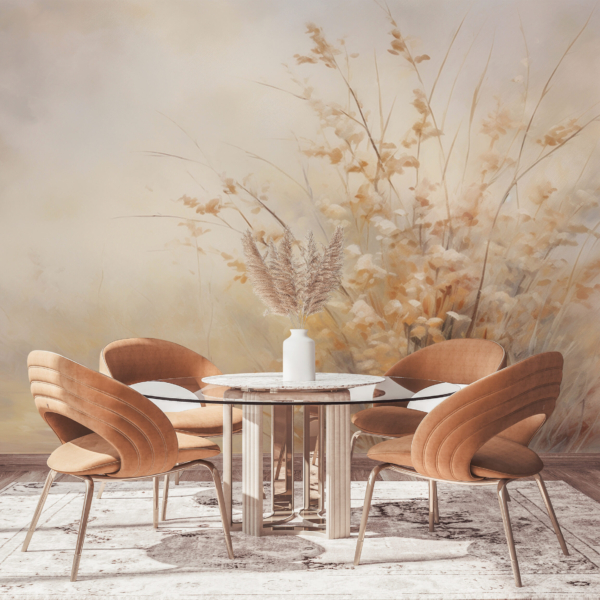 Zidni mural s pogledom na maglovitu