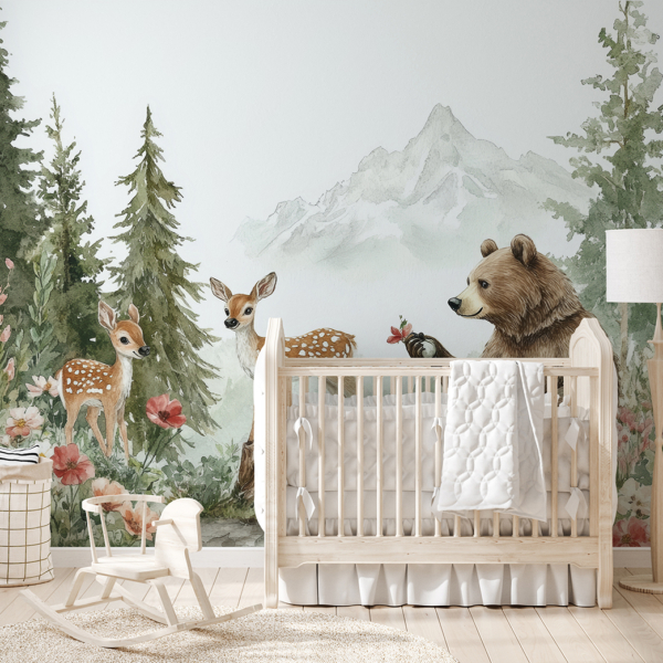 Zidni mural Forest Friends