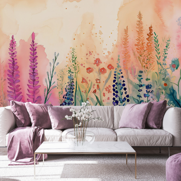 Zidna freska Bujna cvjetna livada