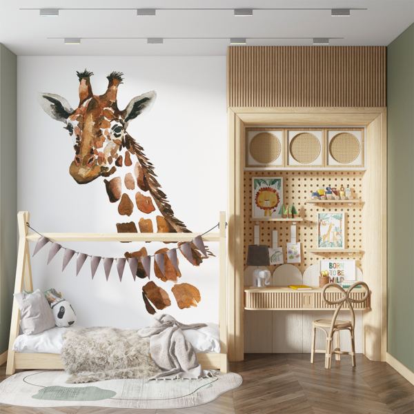 Zidni mural Žirafa