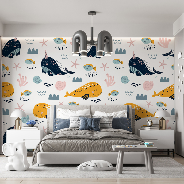 Zidni mural morskih životinja