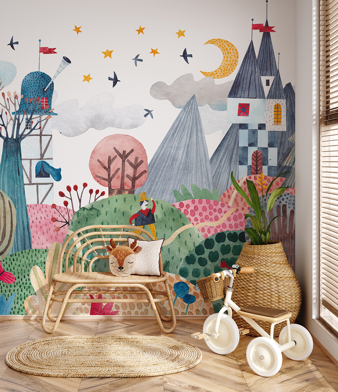 Zidni mural Začarana zemlja