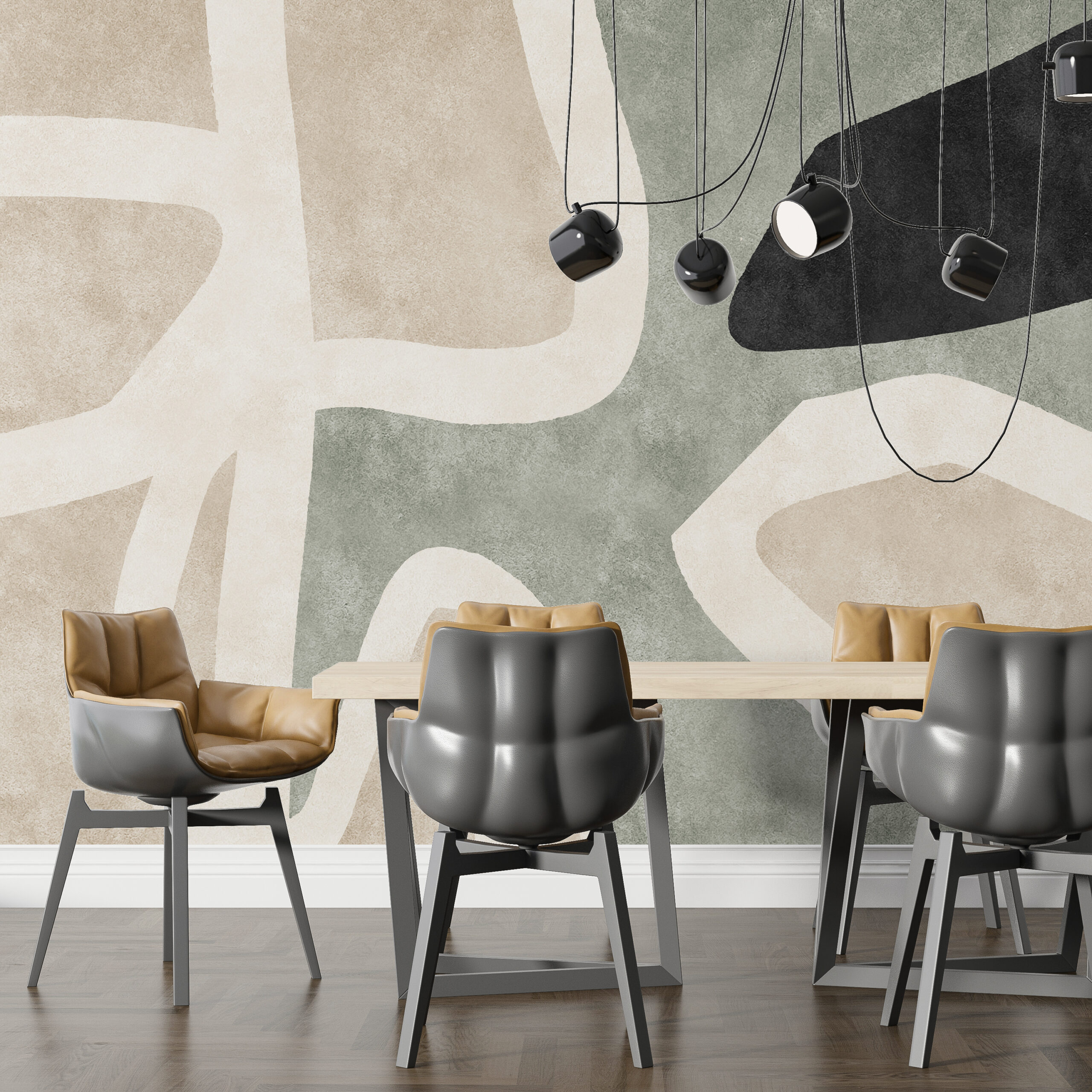 Moderni apstraktni zidni zid