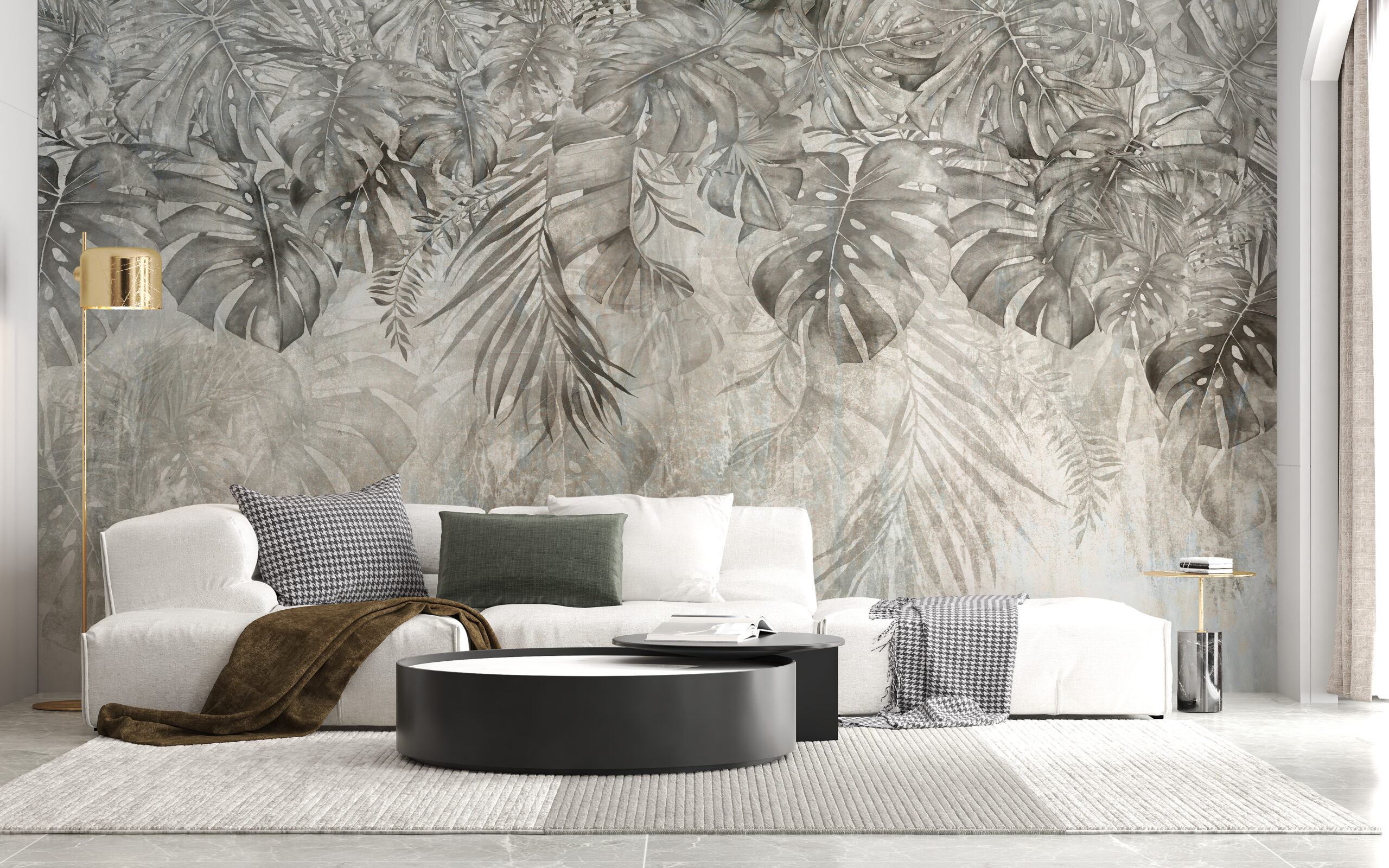 Zidni zidni zid Monstera lišće