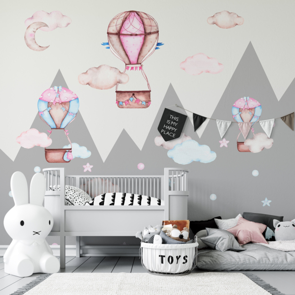 Zidni zidni zid Putovanje balonom