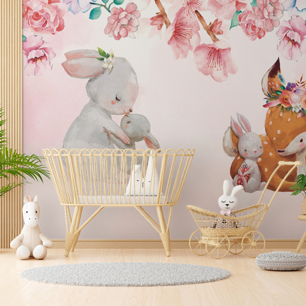 Foto pozadina Jelen i zeko