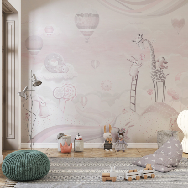 Zidni mural Žirafa u čarobnoj zemlji