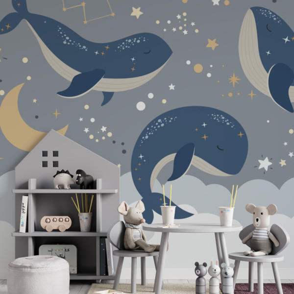 Zidni mural Uspavani dupini