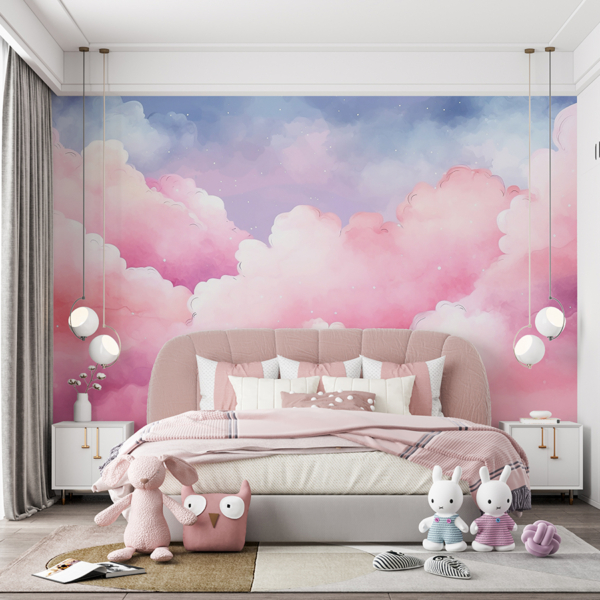 Zidni zidni zid Bajkoviti oblaci