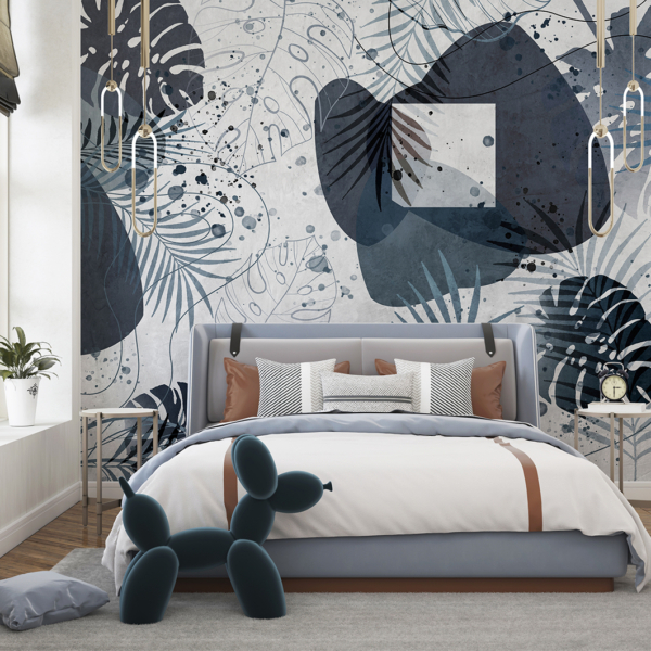 Zidni zidni zid Egzotično lišće