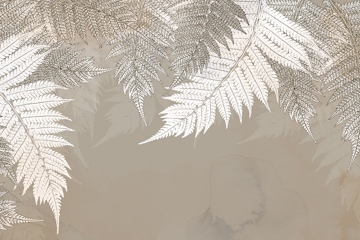 Tropical,Trees,And,Leaves,Wallpaper,Design,In,Foggy,Forest,-
