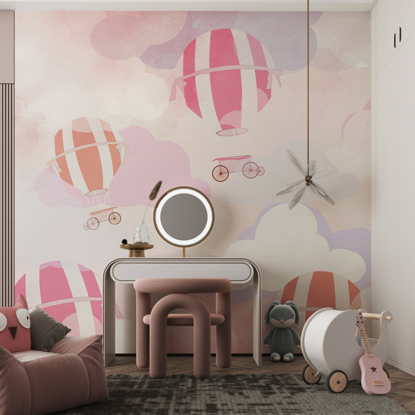 Zidni mural Baloni u oblacima