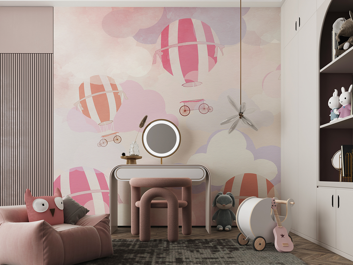 Zidni mural Baloni u oblacima