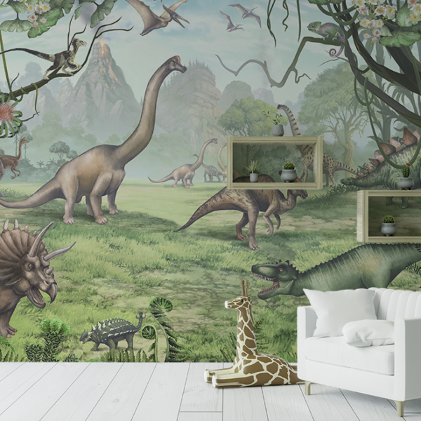 Zidni mural dinosaura