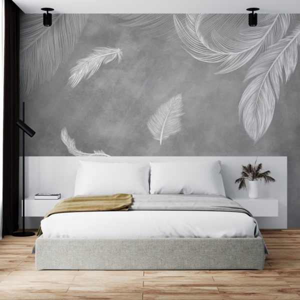 Zidni mural Delicate Feathers