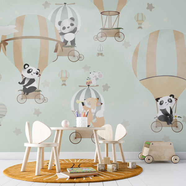 Zidni mural Ekspedicija balona