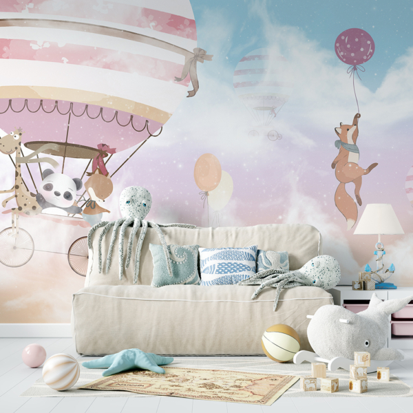 Zidni mural Šareni san o letenju