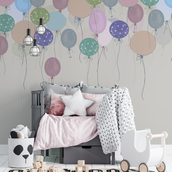 Zidni zidni zid šarenih balona