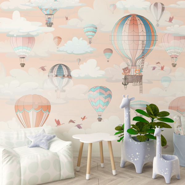 Zidni mural za let balonom