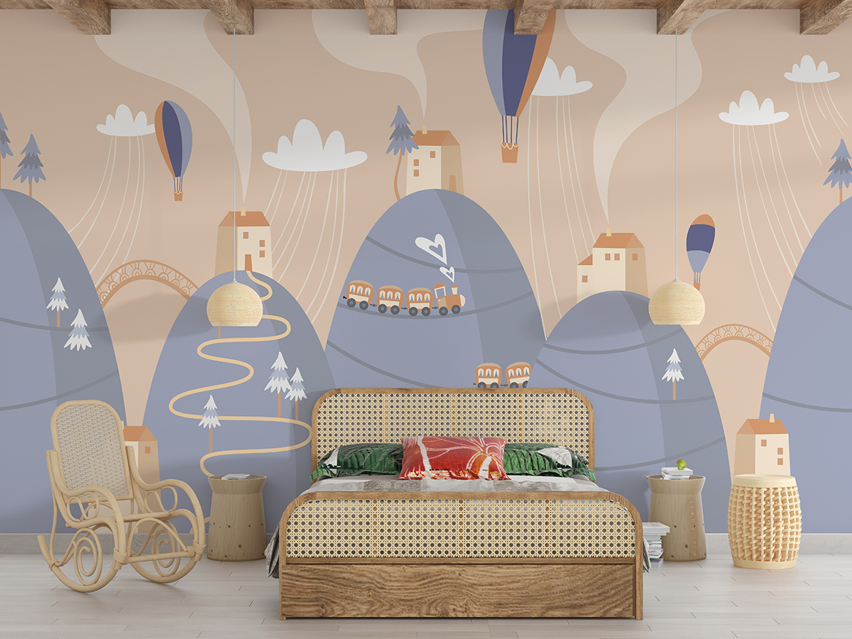 Zidni mural Blue Mountain Village