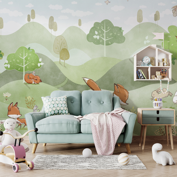 Zidni mural Sretna livada