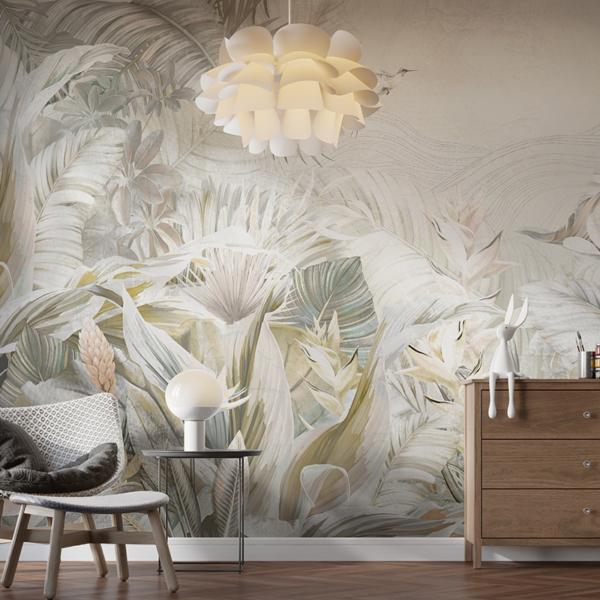 Zidni mural tropske šume