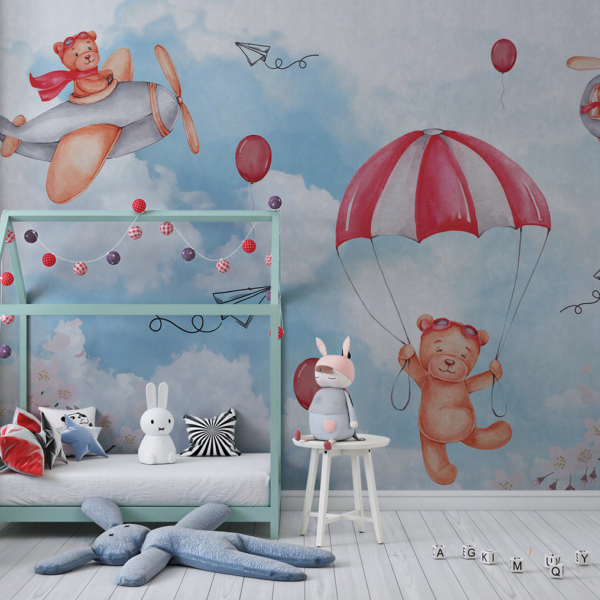 Zidni mural Leteći medvjedi