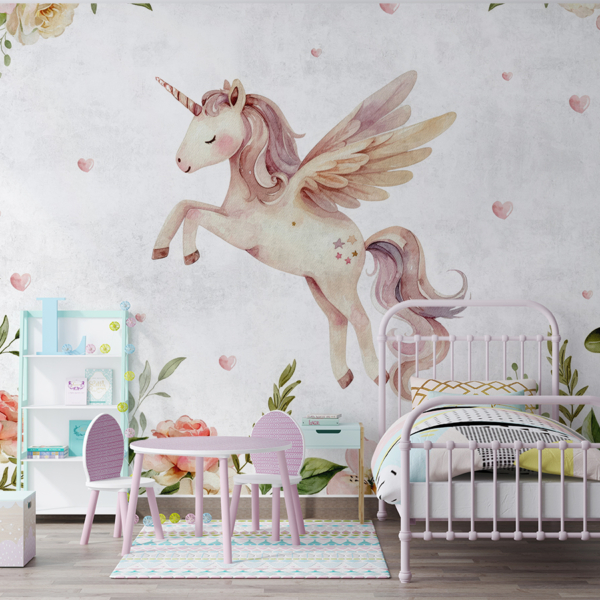 Zidni mural Bajkoviti jednorog