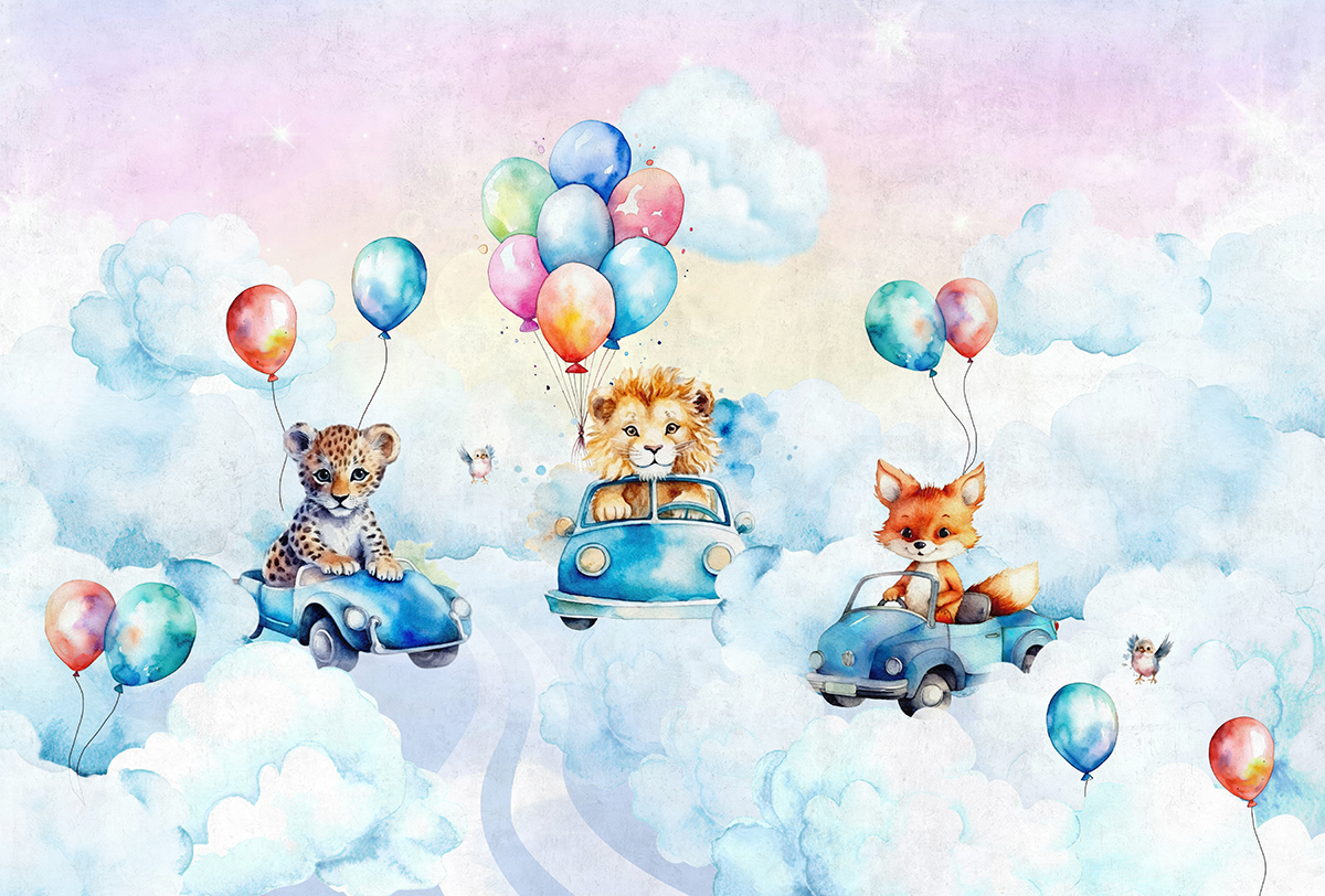 Mural,Wallpaper.,Kid,Wallpapers.,Wallpaper,For,Children,Room,With,Flying