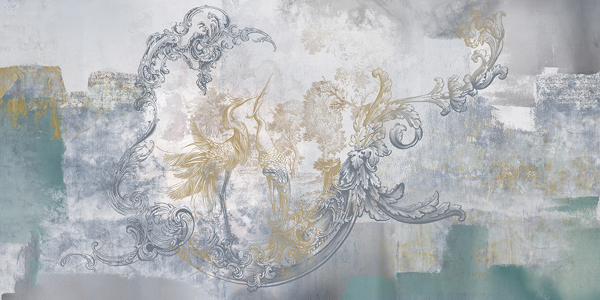 Wall mural, wallpaper, in the style of classic, baroque, modern,