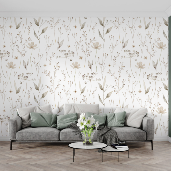 Zidni zidni zid Nježno cvijeće