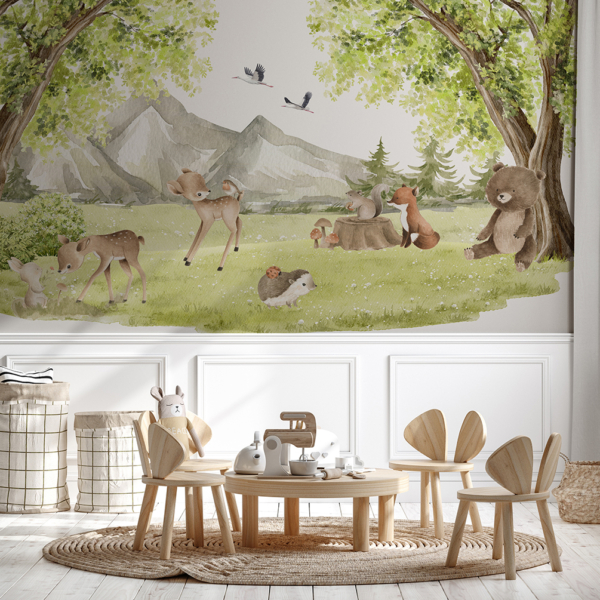 Zidni zidni zid Životinje za piknik