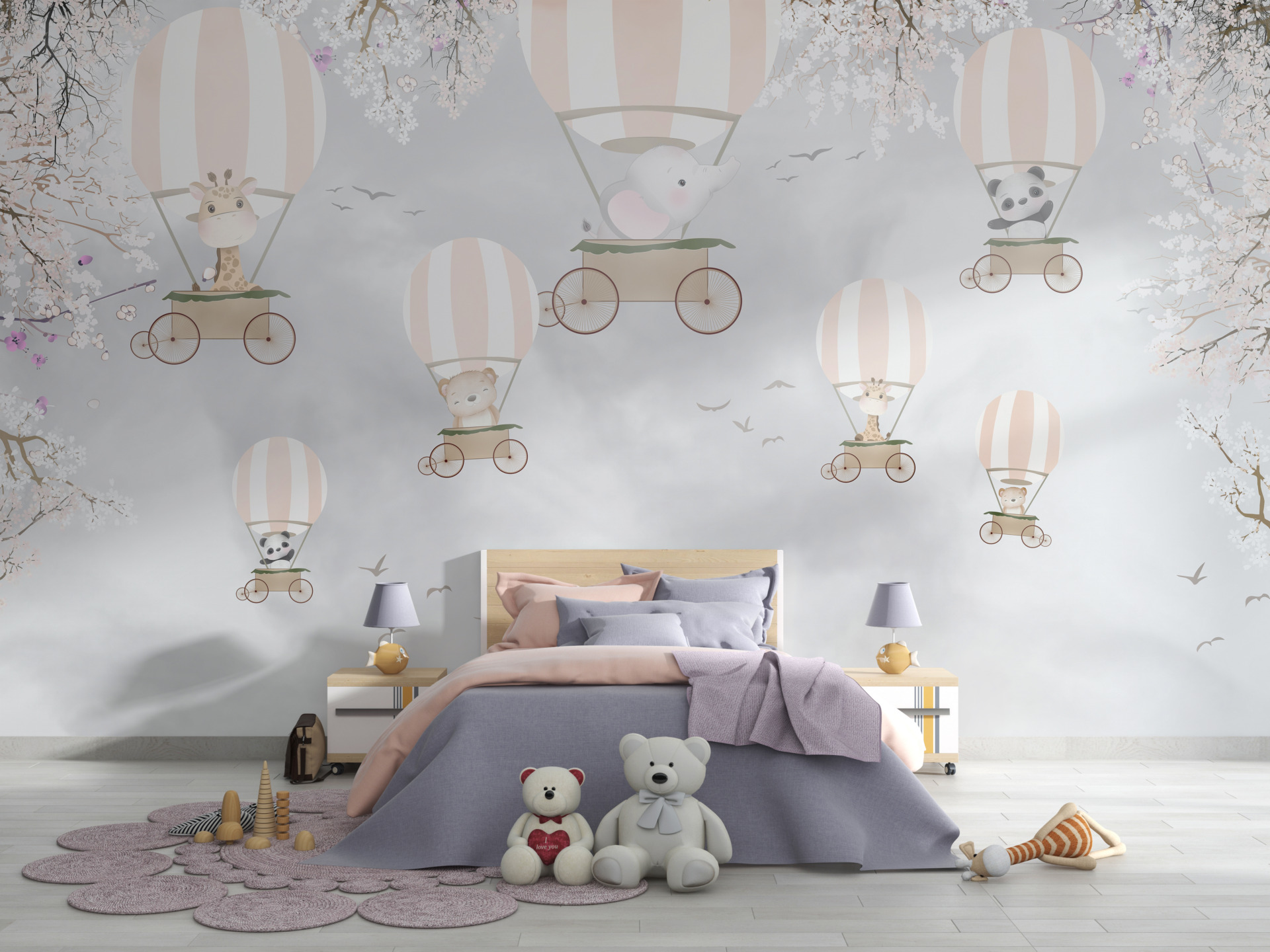 Zidni zidni baloni na kotačima