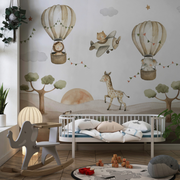 Zidni mural Baloni iznad Afrike