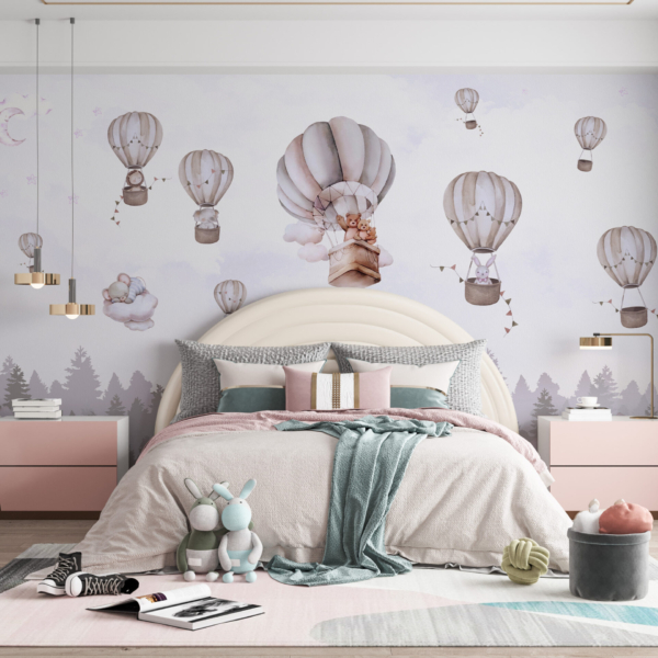 Zidni mural Baloni iznad šume