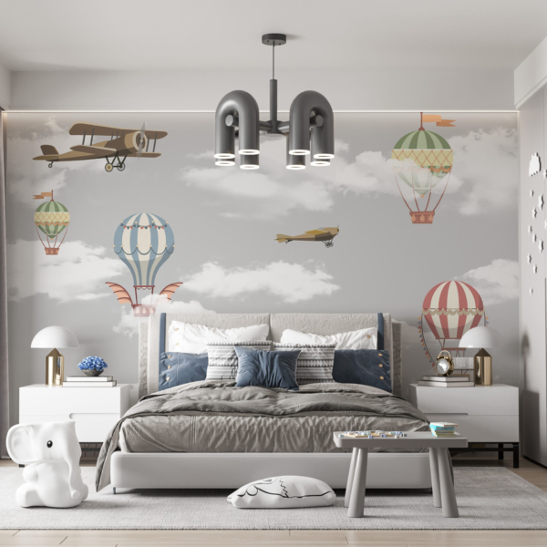 Zidni mural Baloni u oblacima