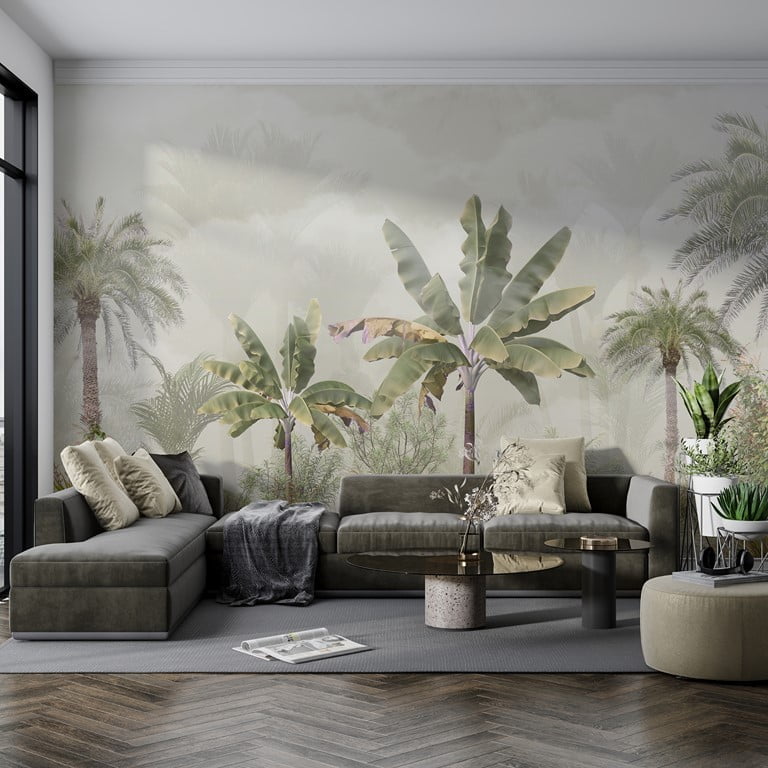 Zidni mural Stabla banana u magli