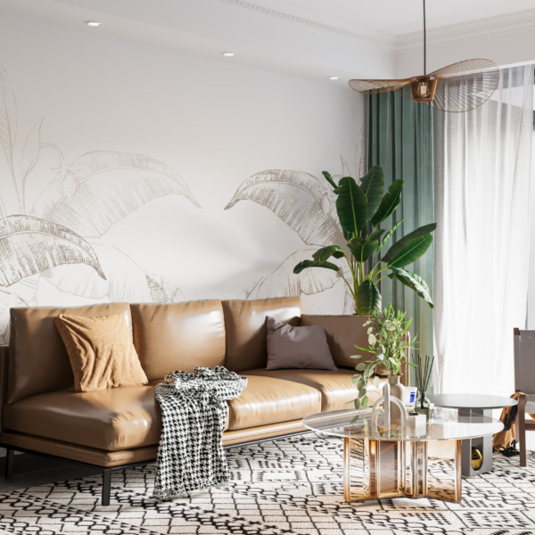 Zidni mural Banana Tree u bijeloj boji