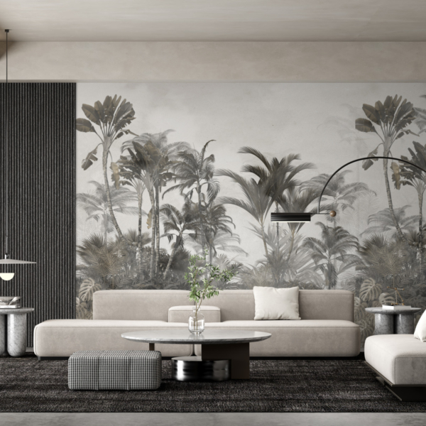 Bezbojni zidni zid džungle