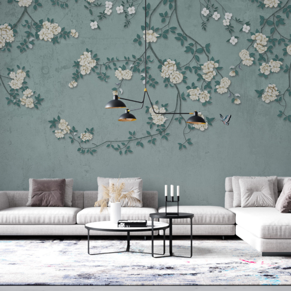 Zidni mural Bijele ruže