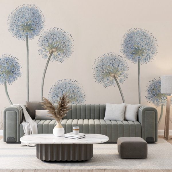 Zidni mural Plavi maslačak