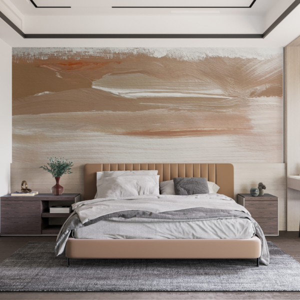 Zidni zidni zid Smeđi valovi