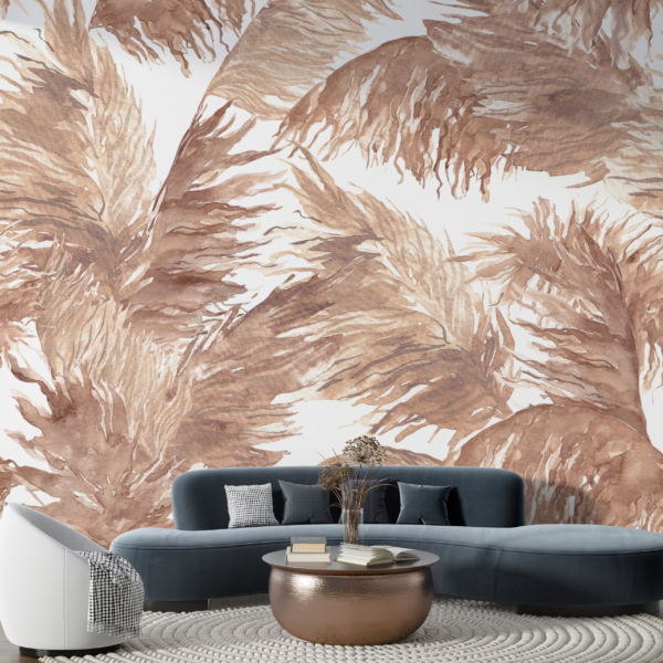 Zidni mural Smeđe lišće