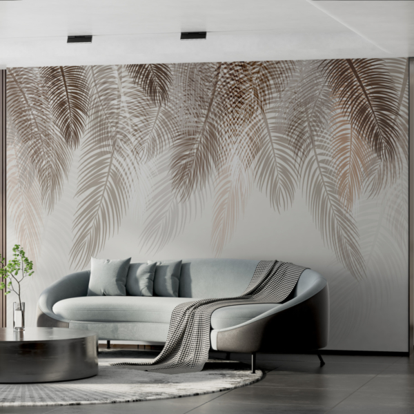 Zidni mural Smeđe lišće