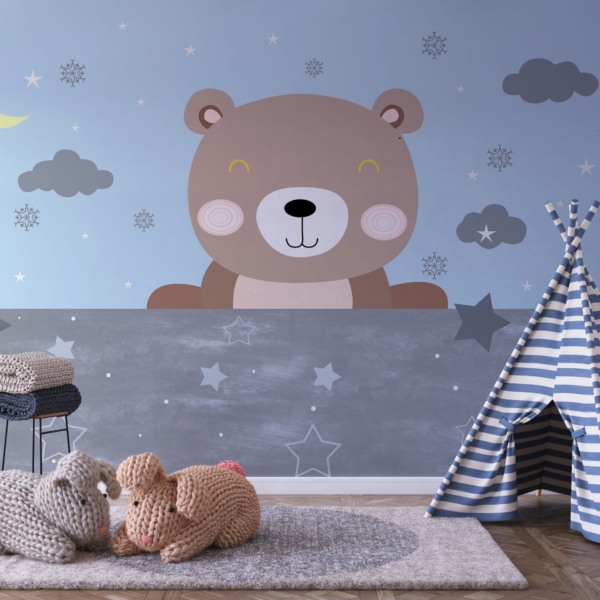 Zidni mural Smeđi medvjed