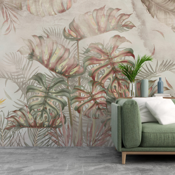 Zidni mural Monstera Leaf Bouquet