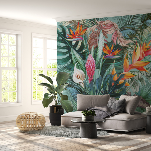 Buket tropskog cvijeća Zidni mural