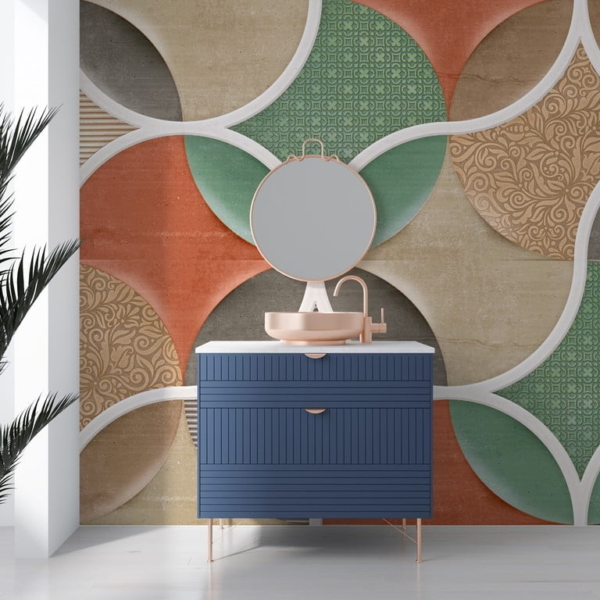 Zidni zidni zid od keramičkog vitraža