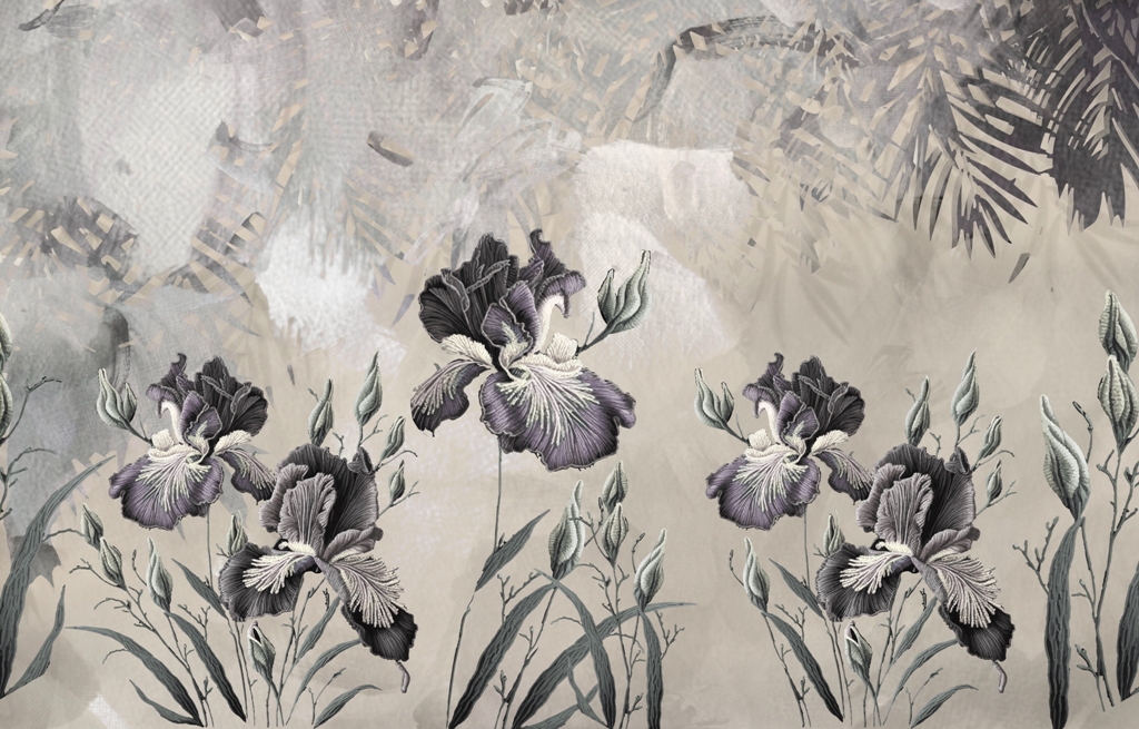 Fototapeta-Chabrowe-Kwiaty-w-Szarosci_2344042177-1